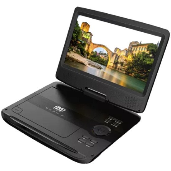 Denver MT-1097 Lecteur DVD/Blu-Ray portable Lecteur DVD portable Dessus de table 25,4 cm (10") Noir