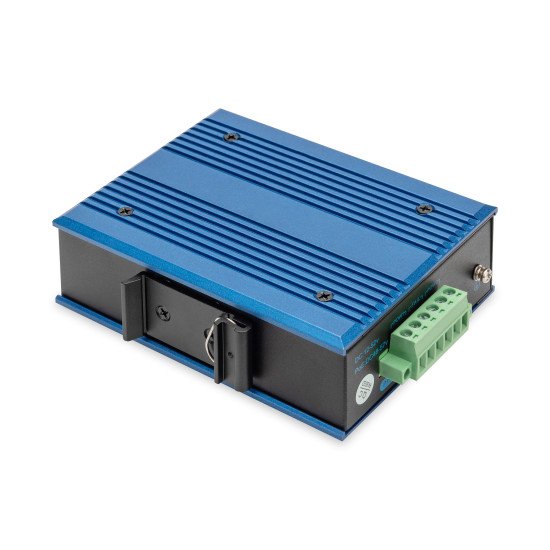 Digitus Commutateur industriel PoE 4 ports 10/100/1000BASE-TX + 1 port 1000BASE-FX