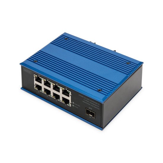 Digitus Commutateur industriel PoE 8 ports 10/100/1000BASE-TX + 1 port 1000 SX