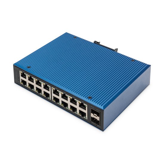 Digitus Commutateur industriel Ethernet 16 ports 10/100/1000BASE-TX + 2G SFP