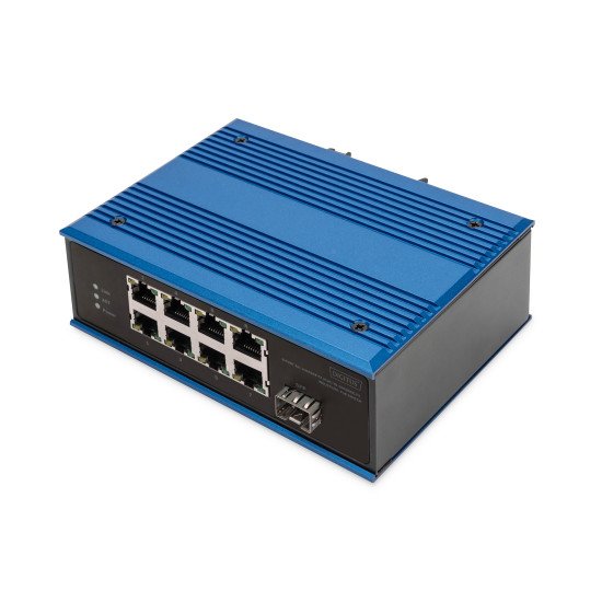 Digitus Commutateur industriel PoE 8 ports 10/100BASE-TX (PoE) + 1 port 100BASE-FX