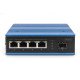 Digitus Commutateur industriel Ethernet 4 ports 10/100/1000BASE-TX + 1 port 1000BASE-FX