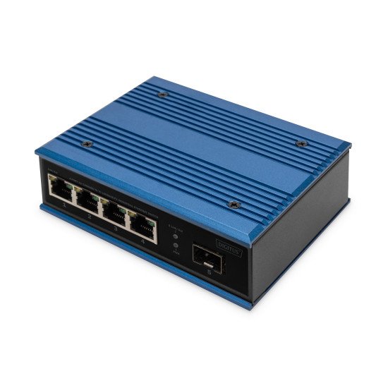 Digitus Commutateur industriel Ethernet 4 ports 10/100BASE-TX + 1 port 100BASE-FX