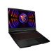 MSI Gaming Thin GF63 12VE-030 Intel® Core™ i5 i5-12450H Ordinateur portable 39,6 cm (15.6") Full HD 16 Go DDR4-SDRAM 512 Go SSD NVIDIA GeForce RTX 4050 Wi-Fi 6 (802.11ax) DOS gratuit Noir