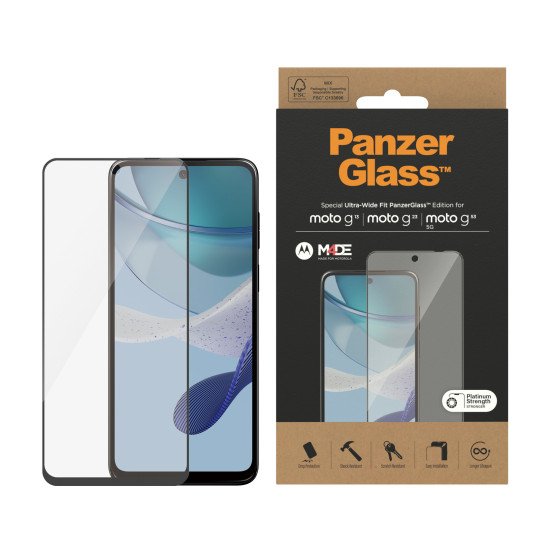 PanzerGlass 6572 écran et protection arrière de téléphones portables Protection d'écran transparent Motorola 1 pièce(s)