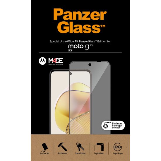 PanzerGlass 6575 écran et protection arrière de téléphones portables Protection d'écran transparent Motorola 1 pièce(s)