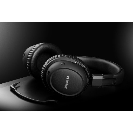 Sandberg 126-36 écouteur/casque Sans fil Arceau Jouer USB Type-C Bluetooth Noir