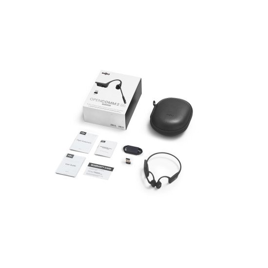 SHOKZ C120-AA-BK écouteur/casque Sans fil Crochets auriculaires Bureau/Centre d'appels USB Type-A Bluetooth Noir