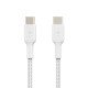 Belkin BoostCharge câble USB 2 m USB C Blanc