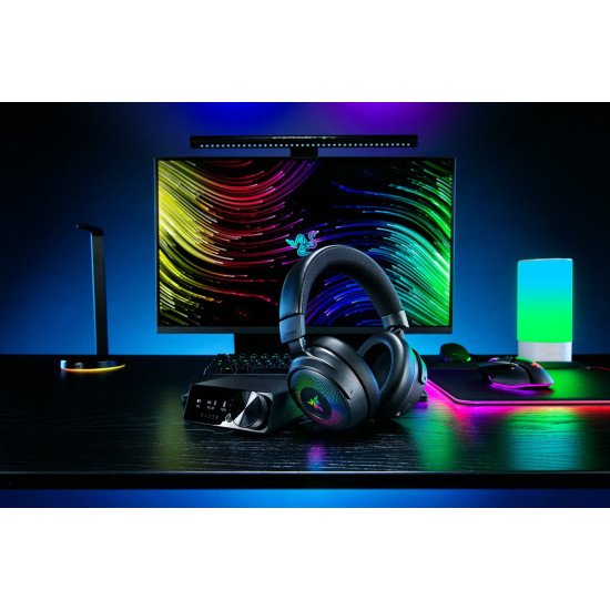 Razer Kraken V4 Pro Casque Avec fil &sans fil Arceau Jouer USB Type-A Bluetooth Noir