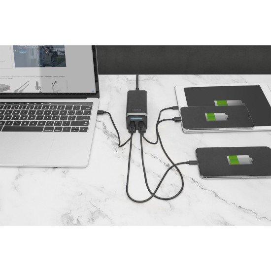 Digitus Chargeur USB universel 4 ports, 65 W GaN