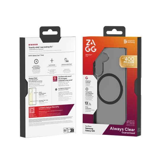 ZAGG Santa Cruz Snap coque de protection pour téléphones portables 15,8 cm (6.2") Housse Gris