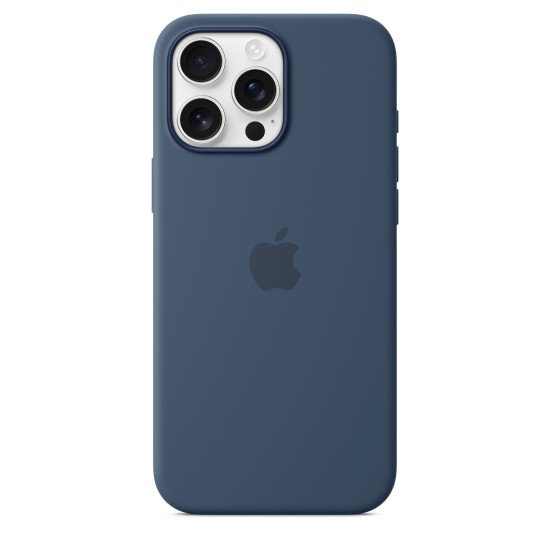 Apple Coque en silicone avec MagSafe pour iPhone 16 Pro Max - Denim