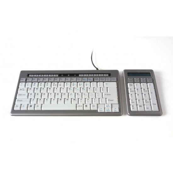 BakkerElkhuizen S-board 840 Clavier USB Gris AZERTY BE