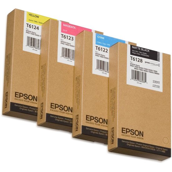 Epson Encre Pigment Noir Mat SP 74xx/78xx/94xx/98xx (220ml)