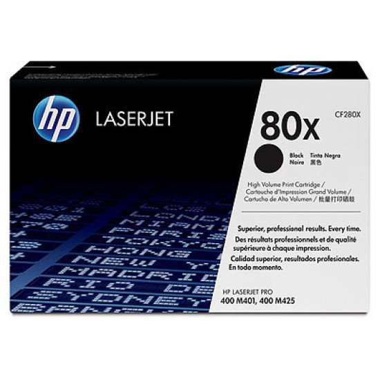 HP 80X / CF280X Toner Noir