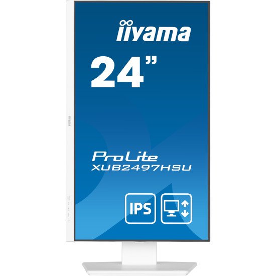 iiyama ProLite XUB2497HSU-W2 écran PC 60,5 cm (23.8") 1920 x 1080 pixels Full HD LED Blanc