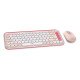 Logitech POP Icon Combo clavier Souris incluse Universel Bluetooth QWERTY US International Rose, Blanc