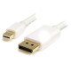 StarTech.com Câble adaptateur Mini DisplayPort vers DisplayPort 1.2 de 3m - M/M - DisplayPort 4K - Blanc