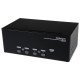 StarTech.com Switch Commutateur KVM USB 4 ports Sortie Vidéo DVI, Audio HUB USB 2.0 3 Écrans - 4 PC