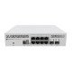 Mikrotik CRS310-8G+2S+IN: L3 Smart Switch Géré 2.5G Ethernet (100/1000/2500) Connexion Ethernet POE 1U Blanc