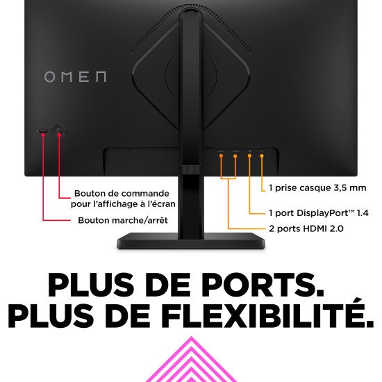 OMEN by HP Écran gamer FHD 165 Hz OMEN 23,8 pouces - OMEN 24