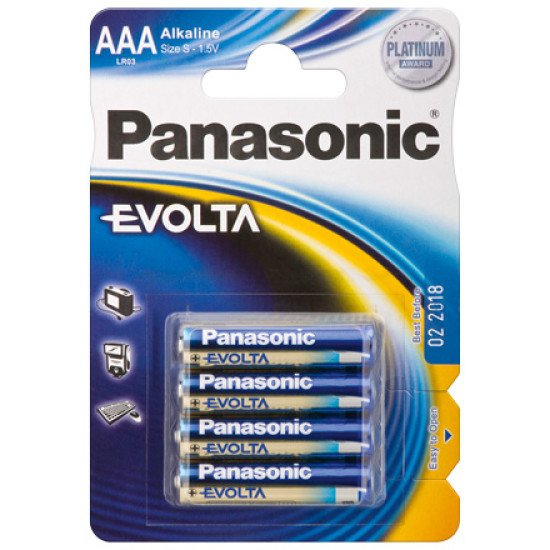 Panasonic LR03 4-BL EVOLTA Batterie à usage unique AAA Alcaline