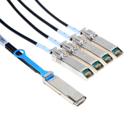 Mellanox Technologies QSFP / 4 SFP+, 3m câble d'InfiniBand 4 x SFP+ Noir