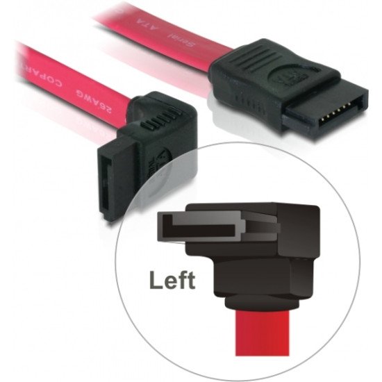 DeLOCK SATA Cable - 0.5m câble SATA 0,5 m Rouge