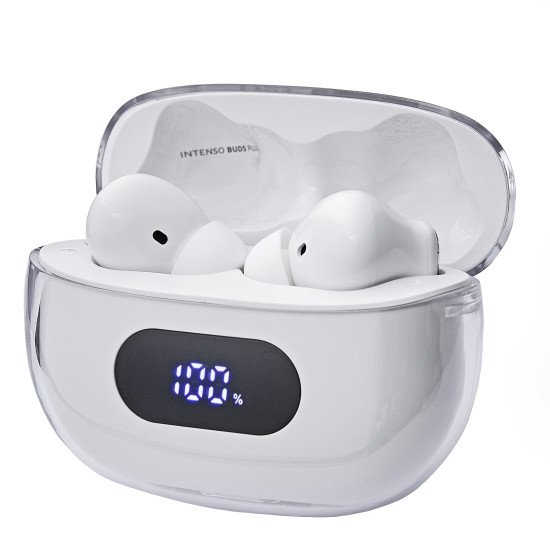 Intenso T312AE Écouteurs True Wireless Stereo (TWS) Ecouteurs Appels/Musique/Sport/Au quotidien USB Type-C Bluetooth Blanc