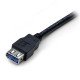 StarTech.com Câble d'extension noir SuperSpeed USB 3.0 A vers A 1 m - M/F