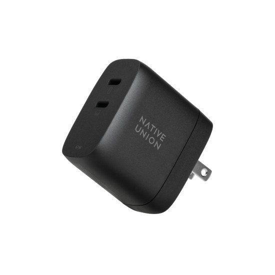 Native Union FAST-PD67-BLK-INT chargeur d'appareils mobiles Ordinateur portable, Smartphone, Tablette Noir Secteur Charge rapide Intérieure