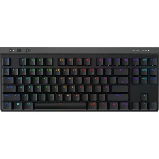 Logitech G G515 clavier Jouer USB + RF Wireless + Bluetooth QWERTY Danois, Finlandais, Norvégien, Suédois Noir