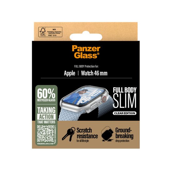 PanzerGlass 3714 accessoire intelligent à porter sur soi Couverture Transparent Polyéthylène téréphthalate (PET)