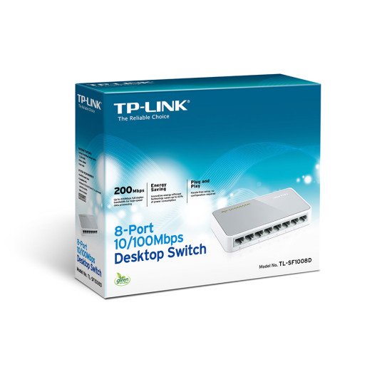 TP-LINK 8-Port TL-SF1008D Switch Fast Ethernet