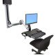 Ergotron StyleView Sit-Stand Combo System with Worksurface 61 cm (24") Aluminium