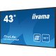 iiyama PROLITE LE4341S-B2 Écran plat de signalisation numérique 108 cm (42.5") LCD 350 cd/m² Full HD Noir 18/7