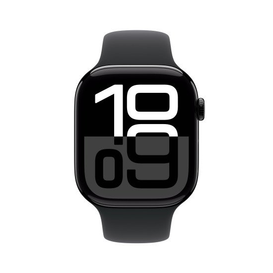 Apple Watch Series 10 OLED 46 mm Numérique 416 x 496 pixels Écran tactile Noir Wifi GPS (satellite)