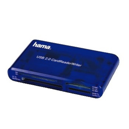 Hama USB CardReaderWriter 35in1 lecteur de carte mémoire Bleu