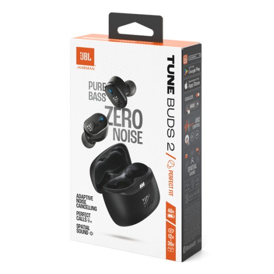 JBL Tune Buds 2 Casque True Wireless Stereo (TWS) Ecouteurs Appels/Musique Bluetooth Noir