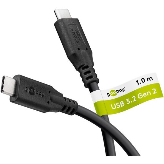 Goobay 74200 câble USB USB 3.2 Gen 1 (3.1 Gen 1) 1 m USB C Noir