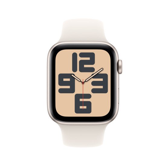 Apple Watch SE OLED 44 mm Numérique 368 x 448 pixels Écran tactile Beige Wifi GPS (satellite)