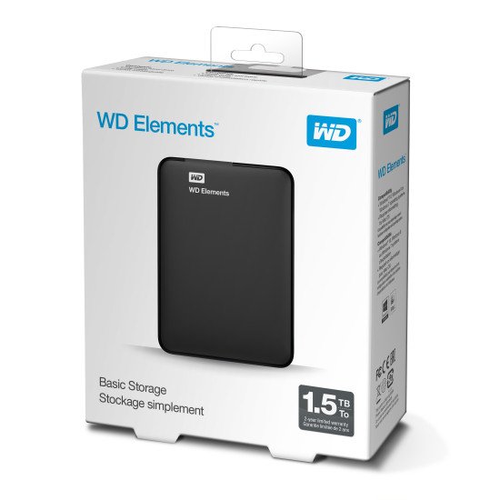 WD Elements Portable Disque dur externe 2.5" 1,5 To Noir