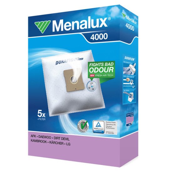 Menalux 4000 Accessoire et fourniture pour aspirateur Aspirateur réservoir cylindrique Sac à poussière