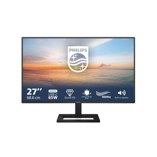 Philips 1000 series 27E1N1600AE/00 écran PC 68,6 cm (27") 2560 x 1440 pixels Quad HD LCD Noir