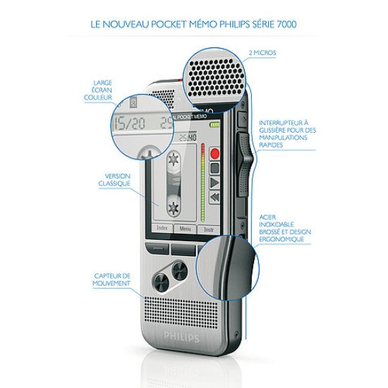 Philips DPM 7200 Carte flash Acier inoxydable