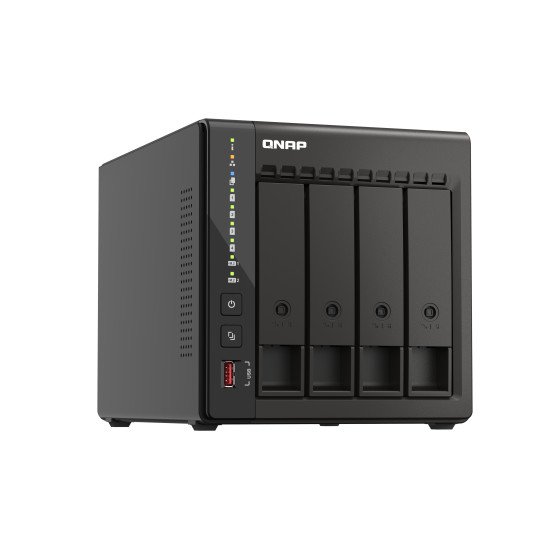 QNAP QVP-41C serveur de stockage NAS Tower Intel® Celeron® J6412 8 Go DDR4 Noir