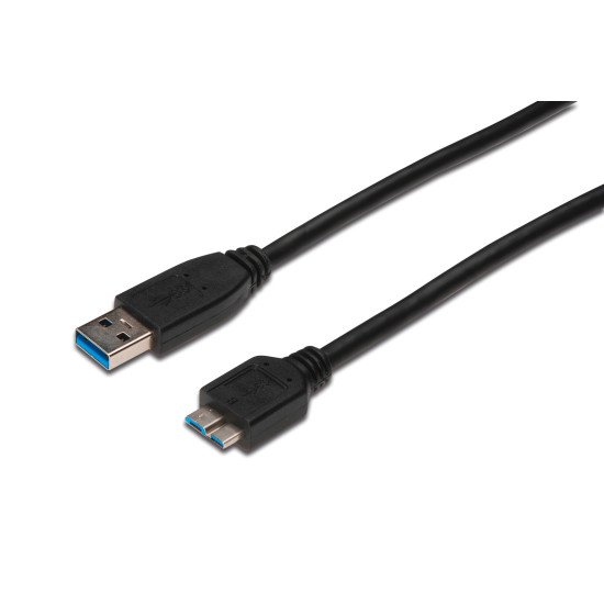 ASSMANN Electronic AK-300116-010-S câble USB 1 m 3.2 Gen 1 (3.1 Gen 1) USB A Micro-USB B Noir