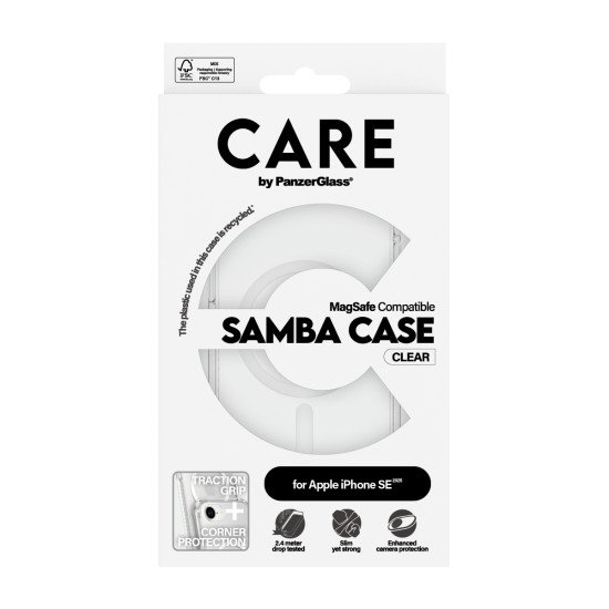 PanzerGlass CARE by PG FS TP MagS iPhone SE 25 coque de protection pour téléphones portables Housse Transparent