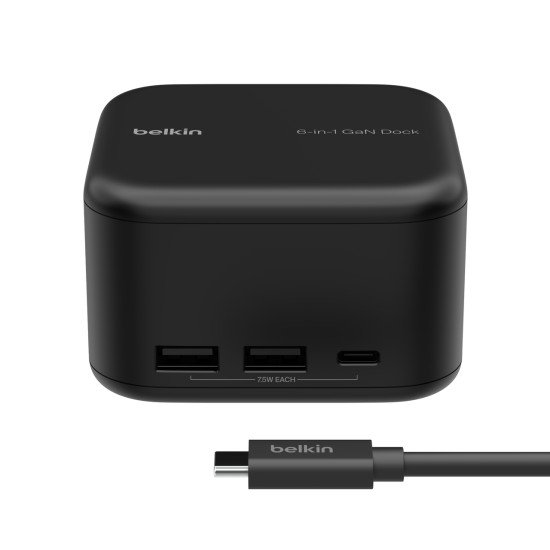 Belkin INC018vfBK Avec fil USB 3.2 Gen 1 (3.1 Gen 1) Type-C Noir